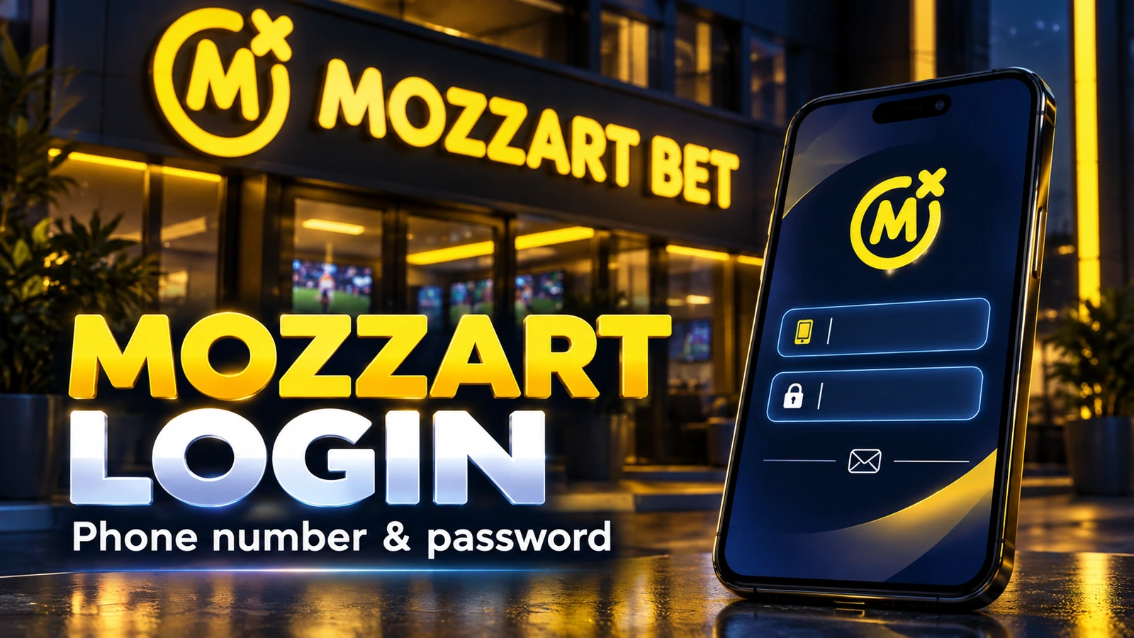 Mozzart login by phone number and password